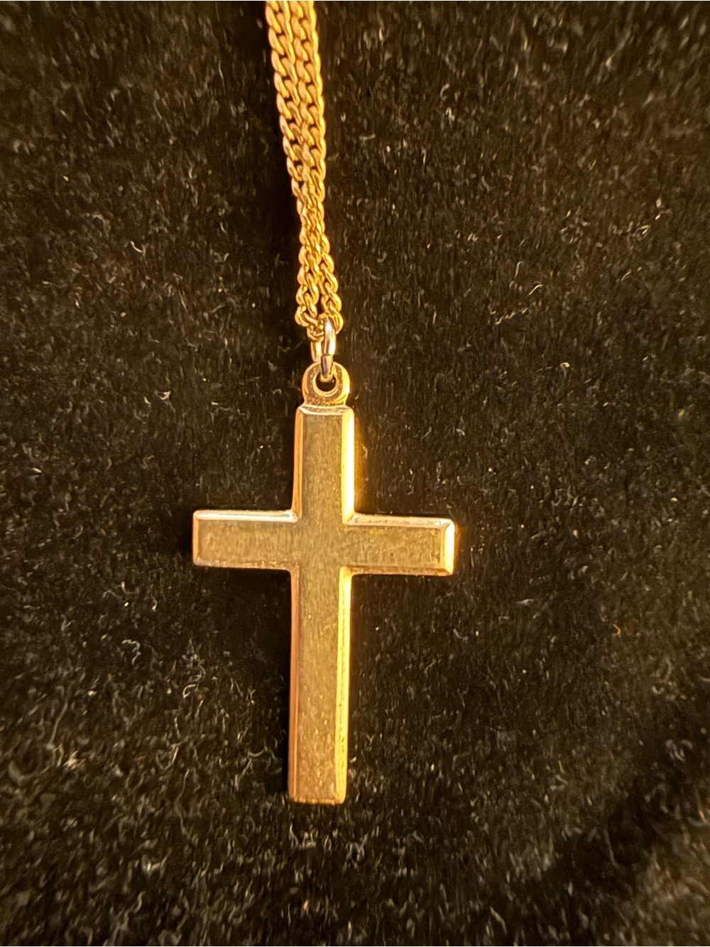 Classic Gold tone Cross Pendant Necklace for Women